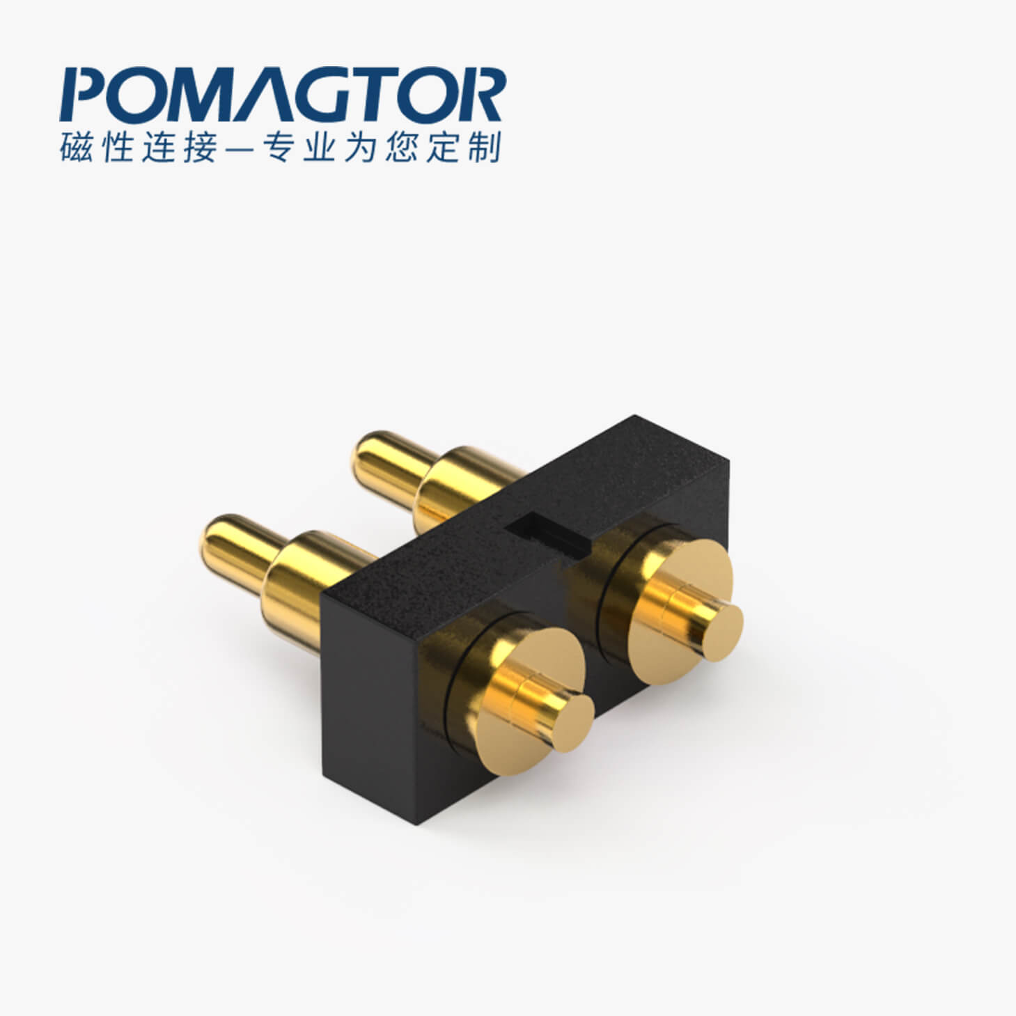 POGO PIN連接器 DIP式：2PIN，電鍍黃銅Au4u，電壓36V，電流1A，工作行程1.0mm:35±20gf，彈力30000次+，工作溫度-30°~85°