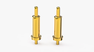 POGO PIN DIP式：電鍍黃銅Au5u，電壓5V，電流1A，工作行程0.7mm:60±20gf，彈力10000次+，工作溫度-30°~85°