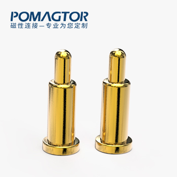 POGO PIN SMT式：電鍍黃銅Au1u，電壓12V，電流1A，彈力10000次+，工作溫度-40°~150°