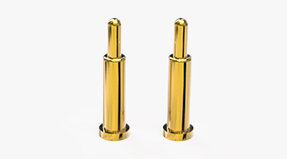 POGO PIN SMT式：電鍍黃銅Au1u，電壓12V，電流1A，彈力10000次+，工作溫度-40°~150°