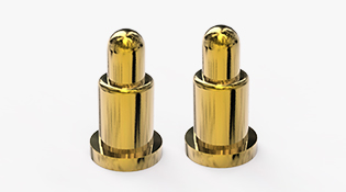 POGO PIN SMT式：電鍍黃銅Au1u，電壓12V，電流1A，彈力10000次+，工作溫度-40°~150°